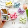 Solid Color Three-Dimensional Bow Wind Mobile Phone Case Mirror Sticker Desktop Airbag Bracket Back Sticker Retractable Small Fresh