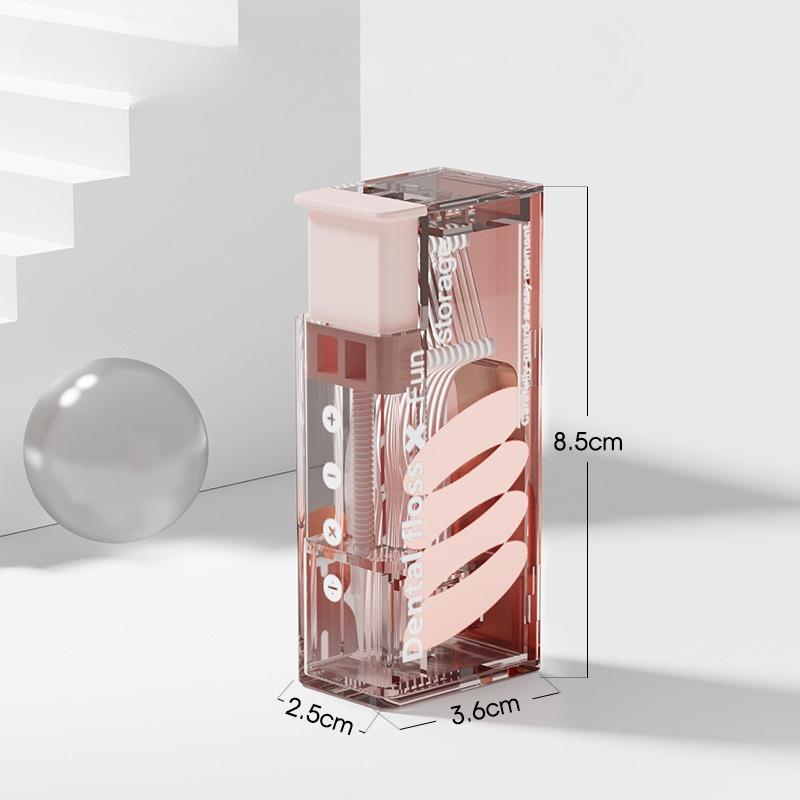 Automatic Small Floss Storage Box Household Portable Automatic Pop-up 10pcs Dental Floss Storage Box Can Carry-on Easy To Use