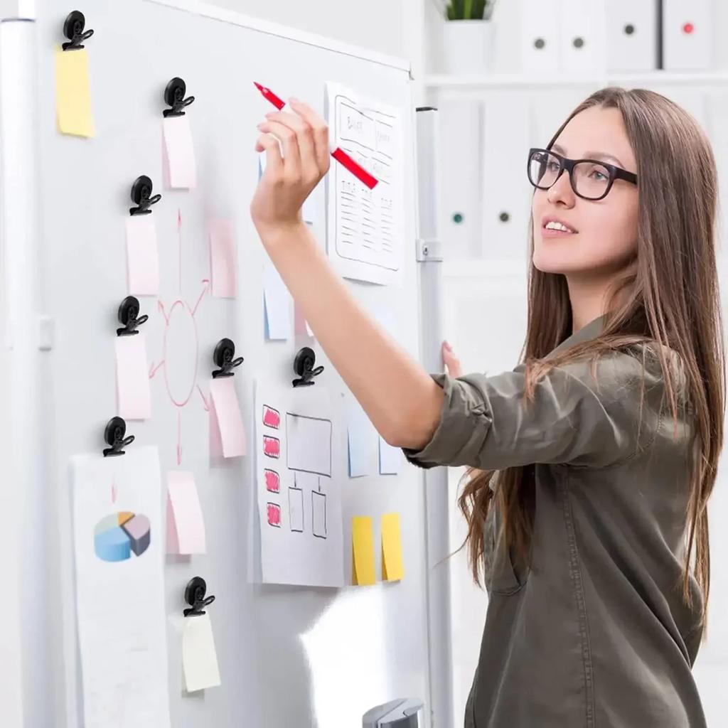 Strong Magnetic Suction Clip, File Clip, Refrigerator Clip, Perfect for Whiteboard Magnets Photo Displays Home, Sealing Clip