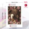 Eagle and vintage roses Pattern  3pcs 100% Round Full Drill 5D DIY Diamond Painting Embroidery Cross Stitch Rhinestone Décor