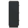 Drawer Cabinet Black 66 x 34.5 x 87 cm Particleboard