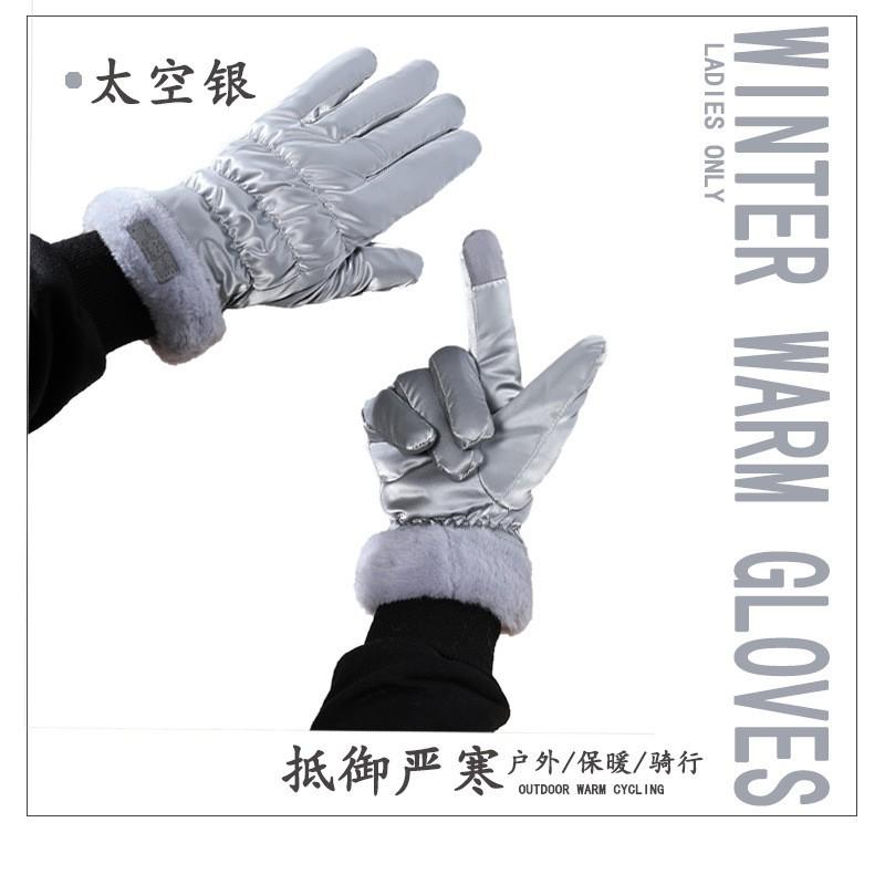 Womens Winter Warm Touchscreen Gloves With Fleece Lining Windproof Water-Resistant Cycling Driving Commuting