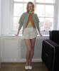 Sinun Rose Frill Mini Skirt (Cream Yellow)