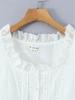Women's Embroidered Lace Flutter Sleeve Top & Drawstring Cake Skirt Set