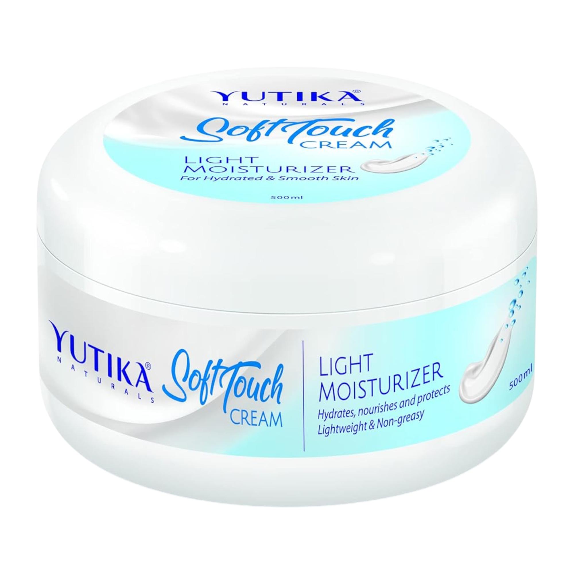 

Yuthika Крем-зволожувач для обличчя, рук, тіла з м яким дотиком, легкий, для сухої шкіри, зимовий догляд, нежирний, щоденне зволоження, 500 мл