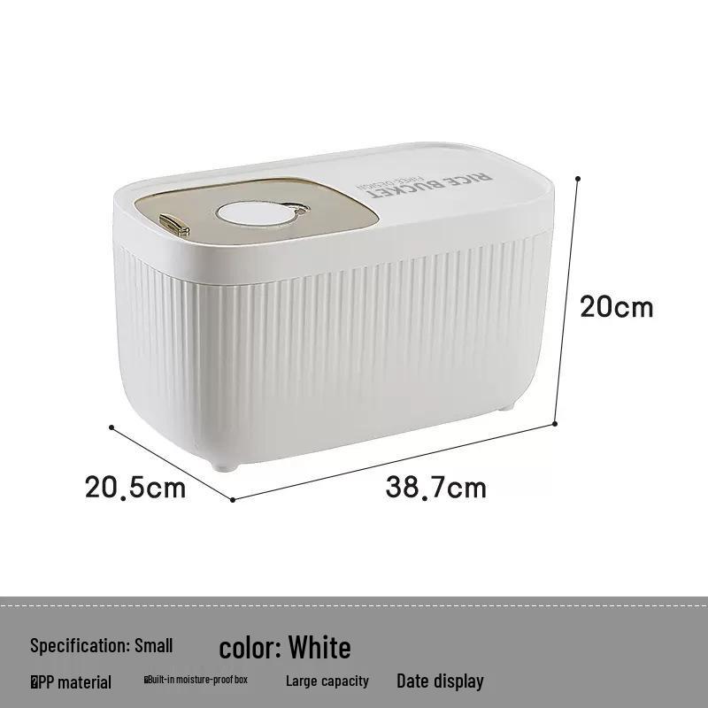 20 Jin Food-Grade Rice Storage Bucket - Sealed, Moisture & Insect-Proof for Kitchen Use