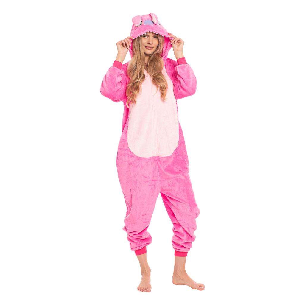 Piżama damska kombinezon kigurumi onesie kostium stich różowy 155-165 cm m
