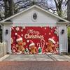1pc Christmas Garage Door Banner Decoration, Universal Festive Photo Props for Christmas and Winter Celebrations