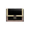 Hutton 16 Color Block Chain Mini Leather Shoulder Bag Women Bags Black 884-V5TAP