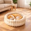 Round Cat Sofa Bed Thicken Pet Sleeping Basket Universal Dog Kennel  for Cats and Dogs
