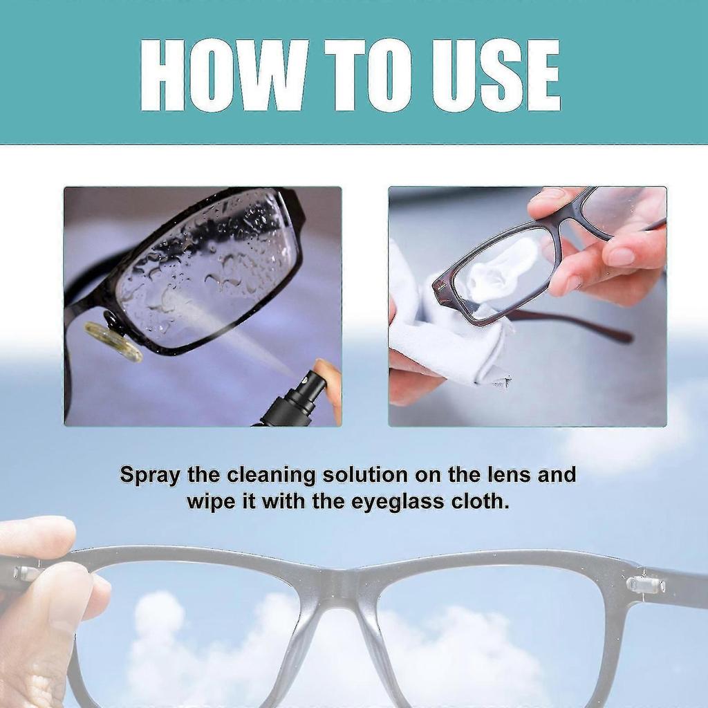 Professional Lens Scratch Remover Spray 100ml Solution for Eyeglasses Windshield Glass Repair