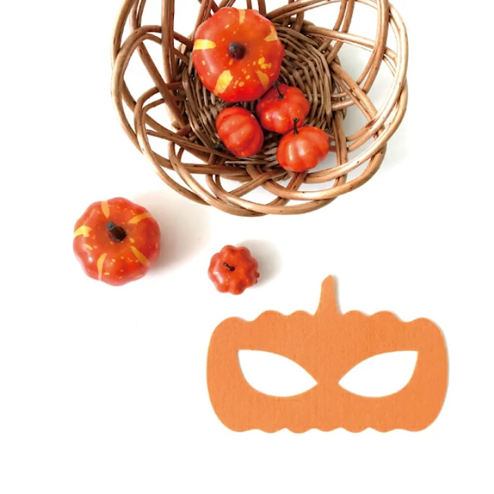 Kokoni [Halloween, Made In Japan] Halloween Mask, Black, DIY Kit [Halloween Pumpkin Kids Costume, Kids Mask, Pumpkin Mask, Party Decoration, Kids