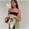 Sexy Strapless Backless Printed Long Dress Women Fashion Sleeveless Off Shoulder Club Vestidos Lady Summer Beach Elegant Evening Party Robes