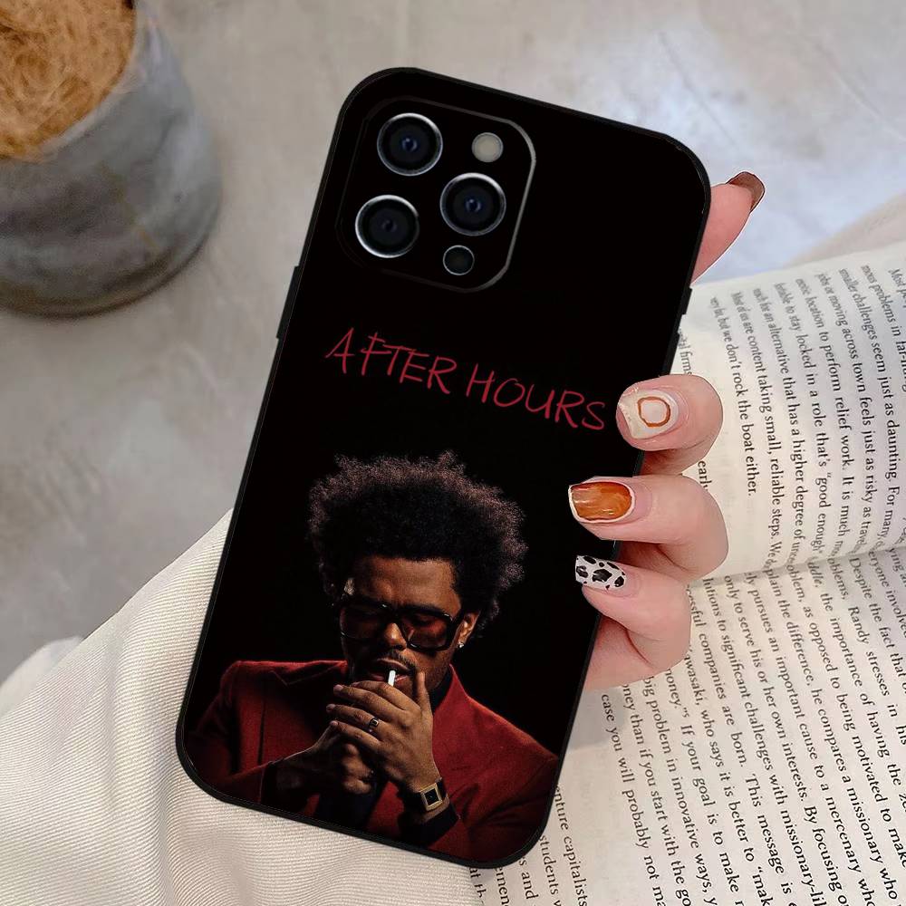 

Чехол для телефона Singer T-The W-Weeknd Для iPhone 17, 16, 15, 14, 13, 12, 11 Plus, Pro Max, Другие Мягкий Черный Чехол iPhone16Se4