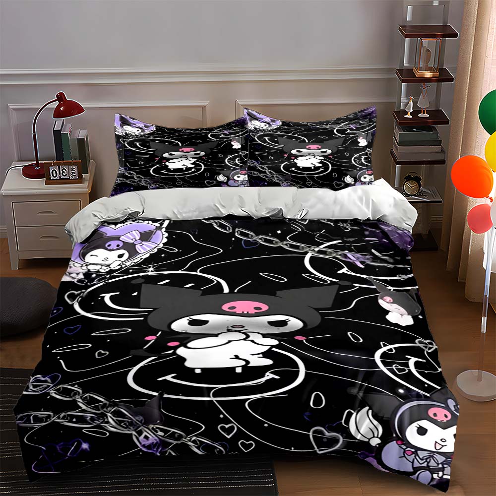 

Cute gothic characters Bedding Duvet cover sets Duvet covers Pillowcases gifts (1 * Duvet Cover 2 * Pillowcases, without duvet insert) 135x200cm