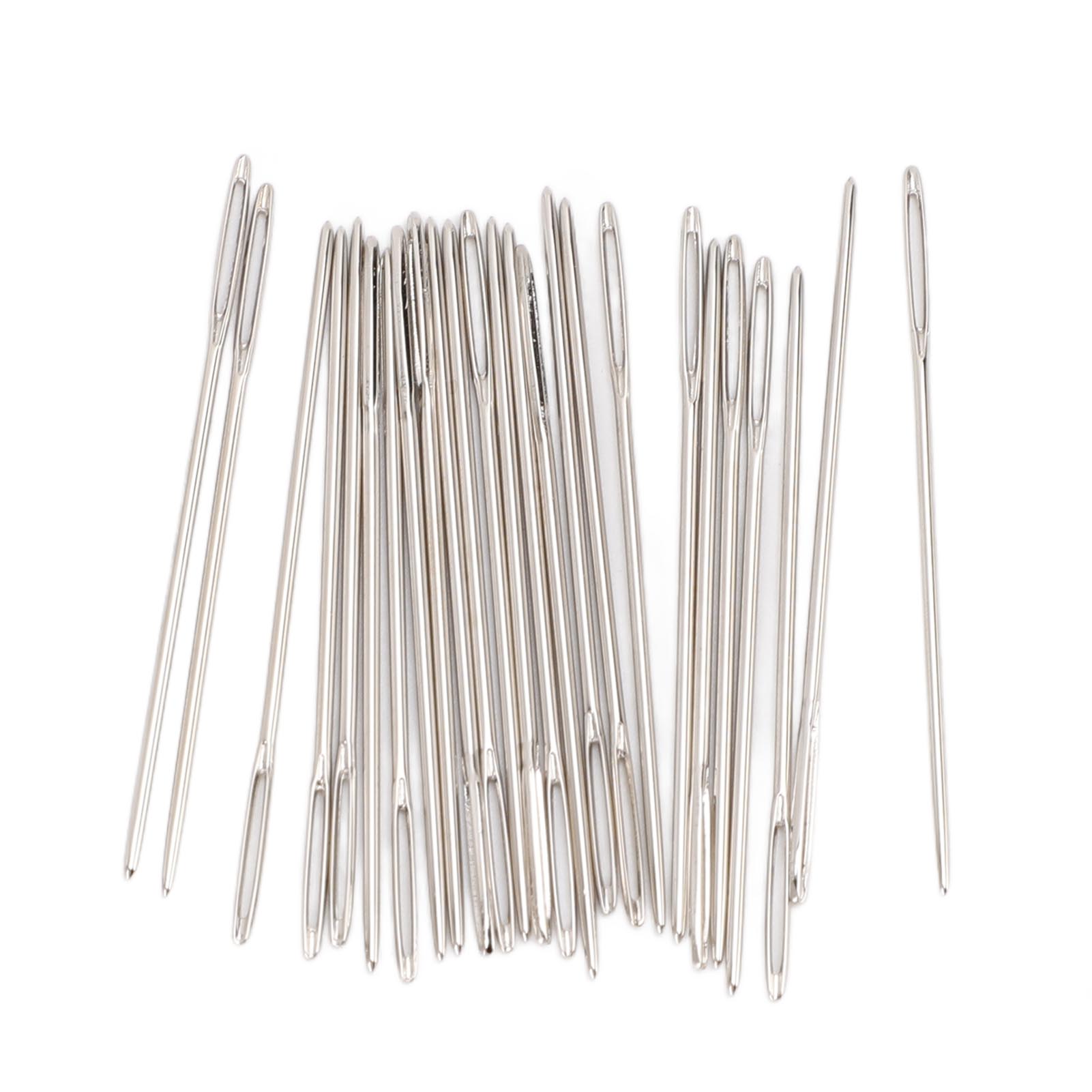 

Иглы швейные с большим ушком, набор 25 штук, без острия, из нержавеющей стали, для ручной вышивки No. 22