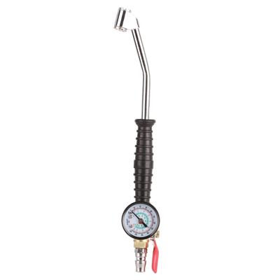 Tire Inflator with Pressure Gauge Head Nozzle Accessory Replacement for Maintenance