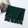 Women's Solid Color Imitation Cashmere Scarf - 200g, Red, Warm Autumn/Winter Shawl and Neckerchief