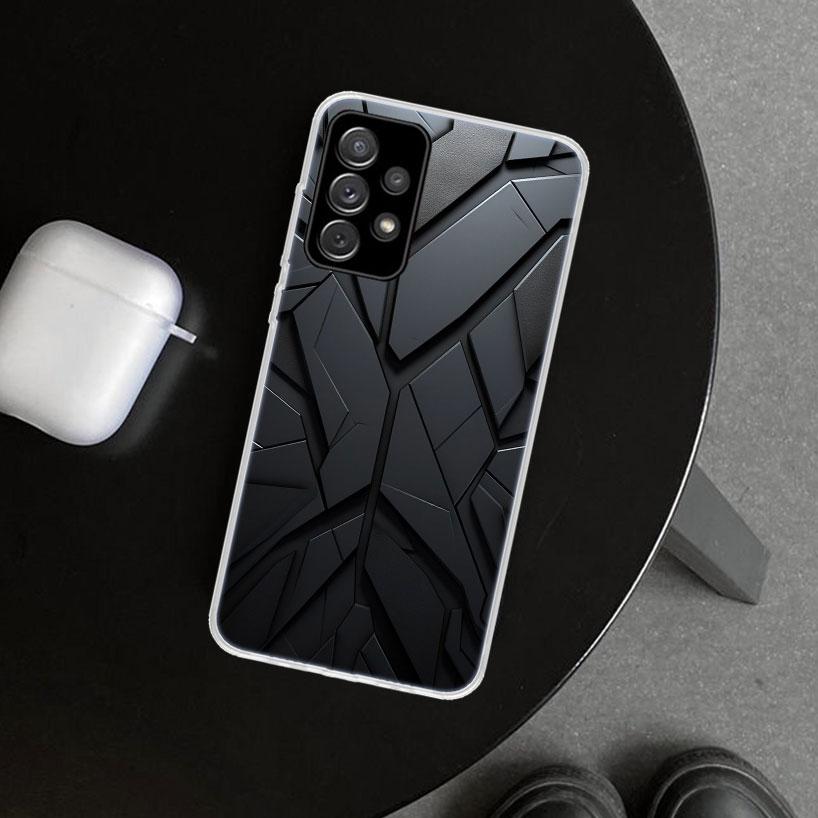 Forged Carbon Pattern Phone Case Cover for Samsung Galaxy A12 A22 A32 A52 A72 A02S A51 A50S A31 A20S A10S Note 20 Ultra 10 Plus