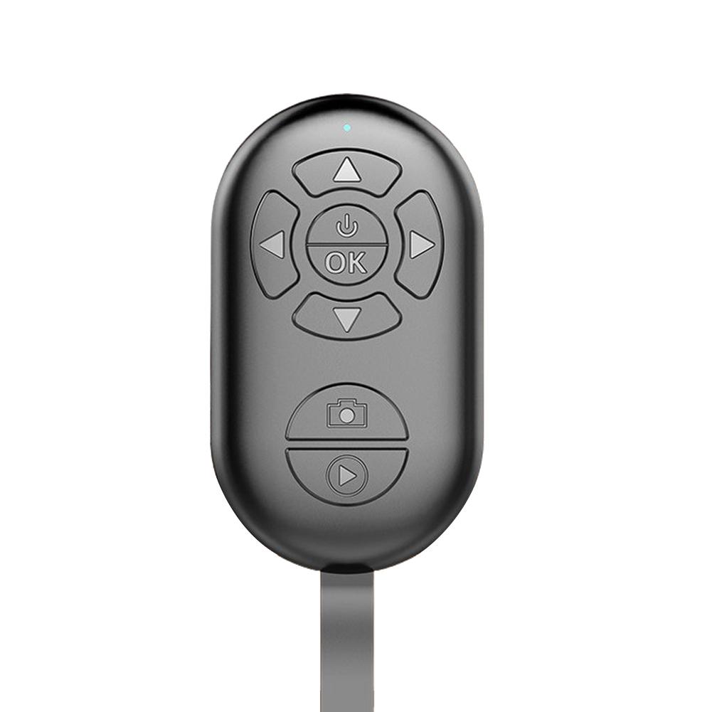 

Беспроводной телефон Bluetooth пульт дистанционного управления затвор камеры бесшовная запись видео контроллер подключения для TikTok видео переворачиватель страниц чёрный
