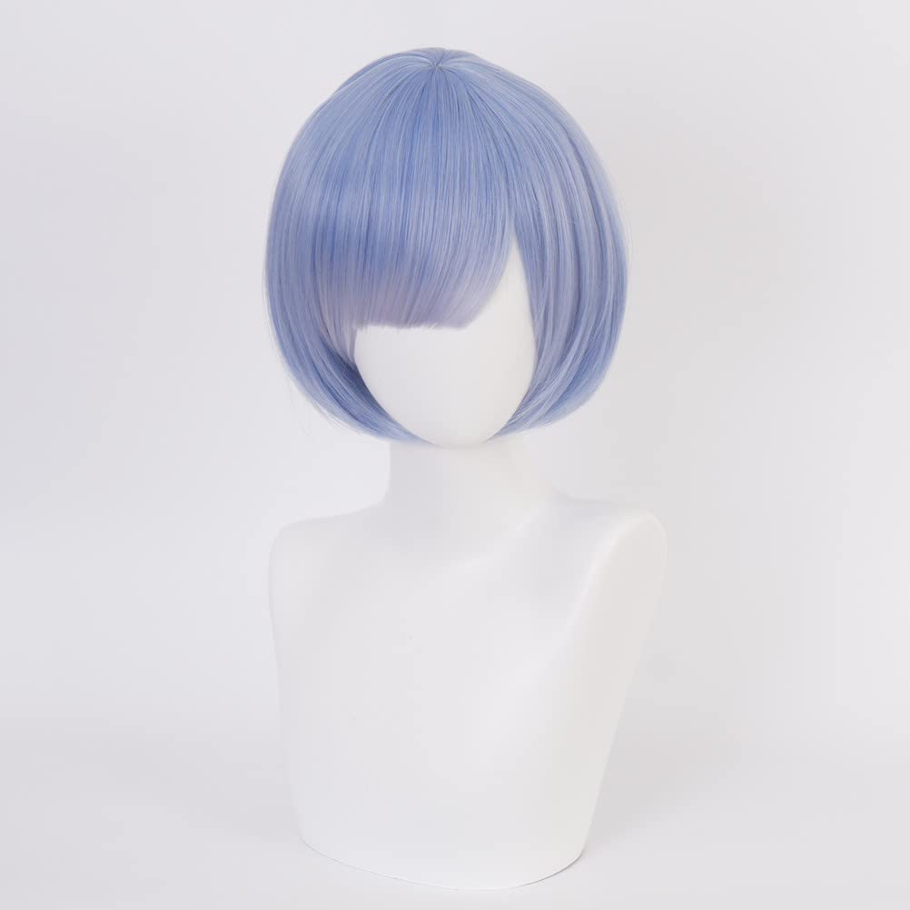 Парик Айлин Рем из Zero - Начинаю новую жизнь в другом мире, Аниме Парик для Косплея, Термостойкий, Идеален для Маскировки, Школьный Фестиваль, Включает Сеточку