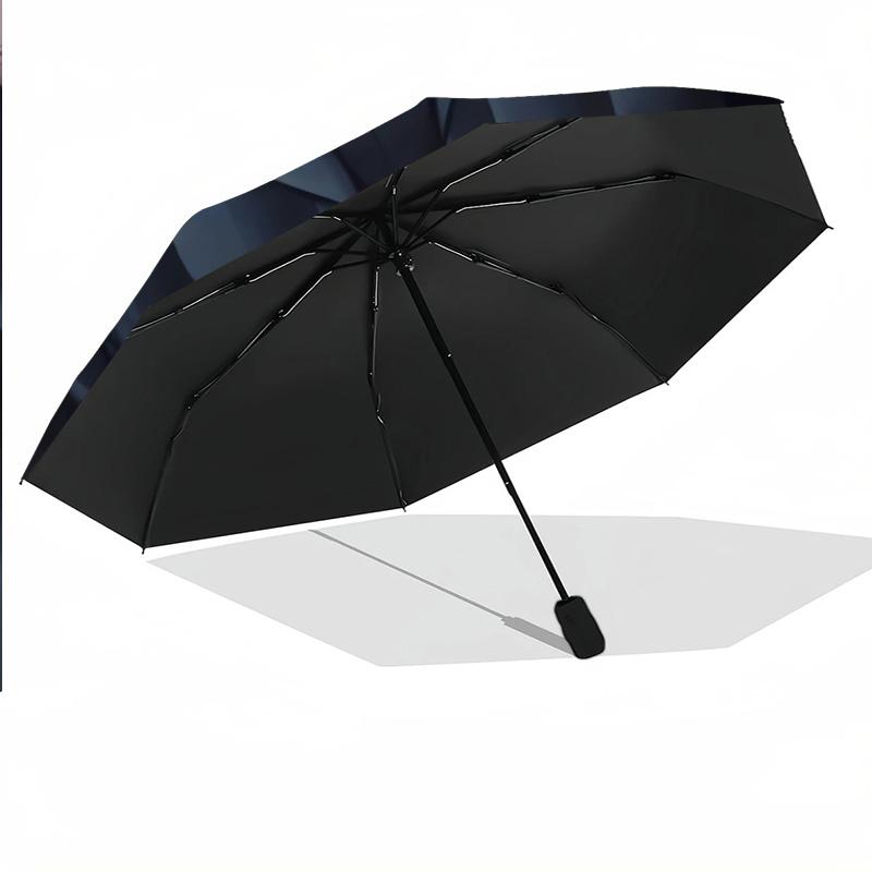 Wednesday Addams Windproof Auto 8 Rib Folding Umbrella Portable Outdoor Parasol