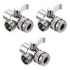 3 Way Sink Splitter Diverter Valve Leak-Proof Faucet Connector Splitter Copper Faucets Water Separator for Shower/Sink/Washbasin