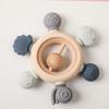 1Pc Baby Ratter Toys Wooden Teether Crochet Animals Bpa Free Rattle Toy Newborn Amigurumi Teether Baby Rattles Gifts For Newborn