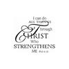 I Can Do All Things Wall Sticker English Letters Self-adhesive PVC Wall Decal Sticker Home Decor