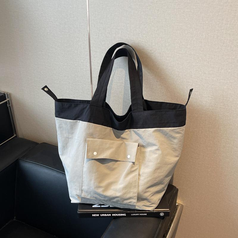 Simple and relaxed large-capacity bag women's new handbag lazy style versatile shoulder tote bag