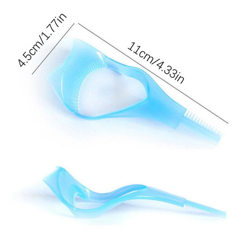 Plastic Applicator Brush 3 In 1 Novelty Mascara Guide Multifunction Eyelash Styling Eyelash Curler Precise Application Eyelashes
