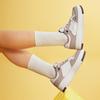 Li Ning Cheese Series Fashion Versatile White Sneakers Thick Sole Lightweight Non-Slip Wear-Resistant Breathable Low-Top Skate Shoes AGCU366-4