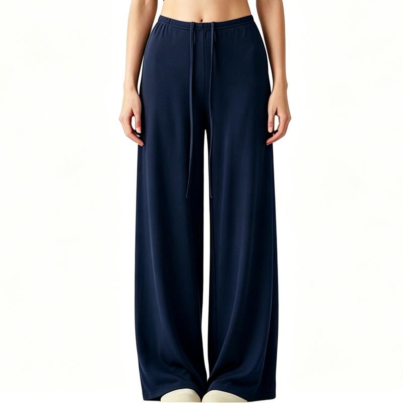 Women's Quick-Dry Loose Fit Yoga Pants - Lazy Style, Slimming, Wide-Leg Pilates Training Trousers