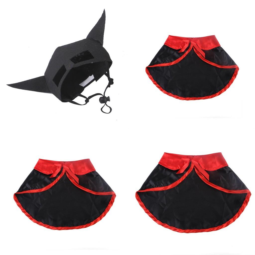 2023 New Pet Funny Cat Mask Costume Accessory For Halloween With Bat Design