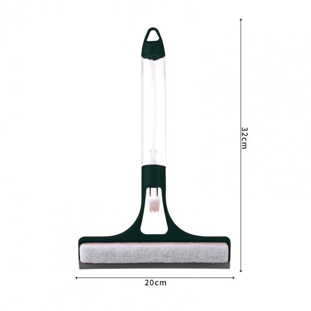 Glass Wiper with Built-in Spray Bottle Ergonomic Design Traceless Cleaning Spray Wiper Multi-Purpose 3-in-1 Tool