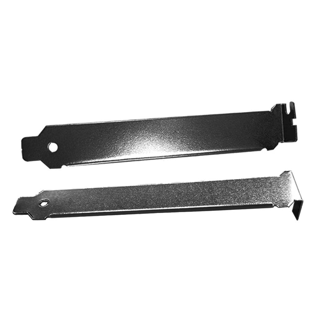 5pcs Black PCI Slot Cover Hard Steel Dust Filter Blanking Plate Vented Slot Covers for Computer Cases with Screws