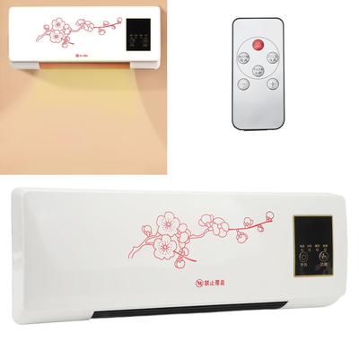 Wall Mounted Air Conditioner Mini Electric Heating Machine with Remote Control for Bedroom Bathroom Living Room