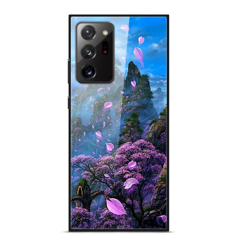 Glass Case For Samsung Galaxy S21 Note 20 Ultra Case Tempered Glass Back Cover For Samsung Note 20 S21 Ultra Case S21 S 21 Case