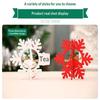 Wooden Christmas Hanging Ornaments 3D Hollow Design Cute Patterns For Home Party Holiday Decor
