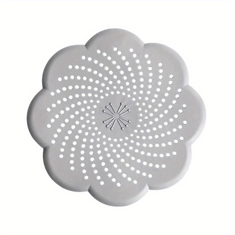 Silicone Floor Drain Cover Flower Shape Mesh Sink Strainer Anti-blocking Hair Clean Up Waste Catcher Kitchen Bathroom Accessory