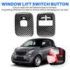 Odolný-2 ks Auto Uhlíkové Vlákno Tlačítko Spínače Zvedání Okna Kryt Lišta Samolepka Pro Benz Smart 453 Fortwo Forfour 2015+ Příslušenství