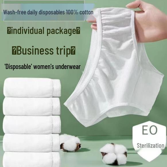 Sterile Cotton Disposable Underwear for Women: Travel, Postpartum, Menstrual & Daily Use