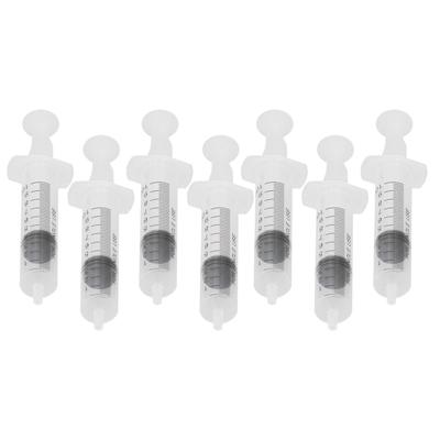 7pcs 10ml Quantitative Perfume Dispense Syringe with Cap Liquid Filling Dispense Syringe Tool