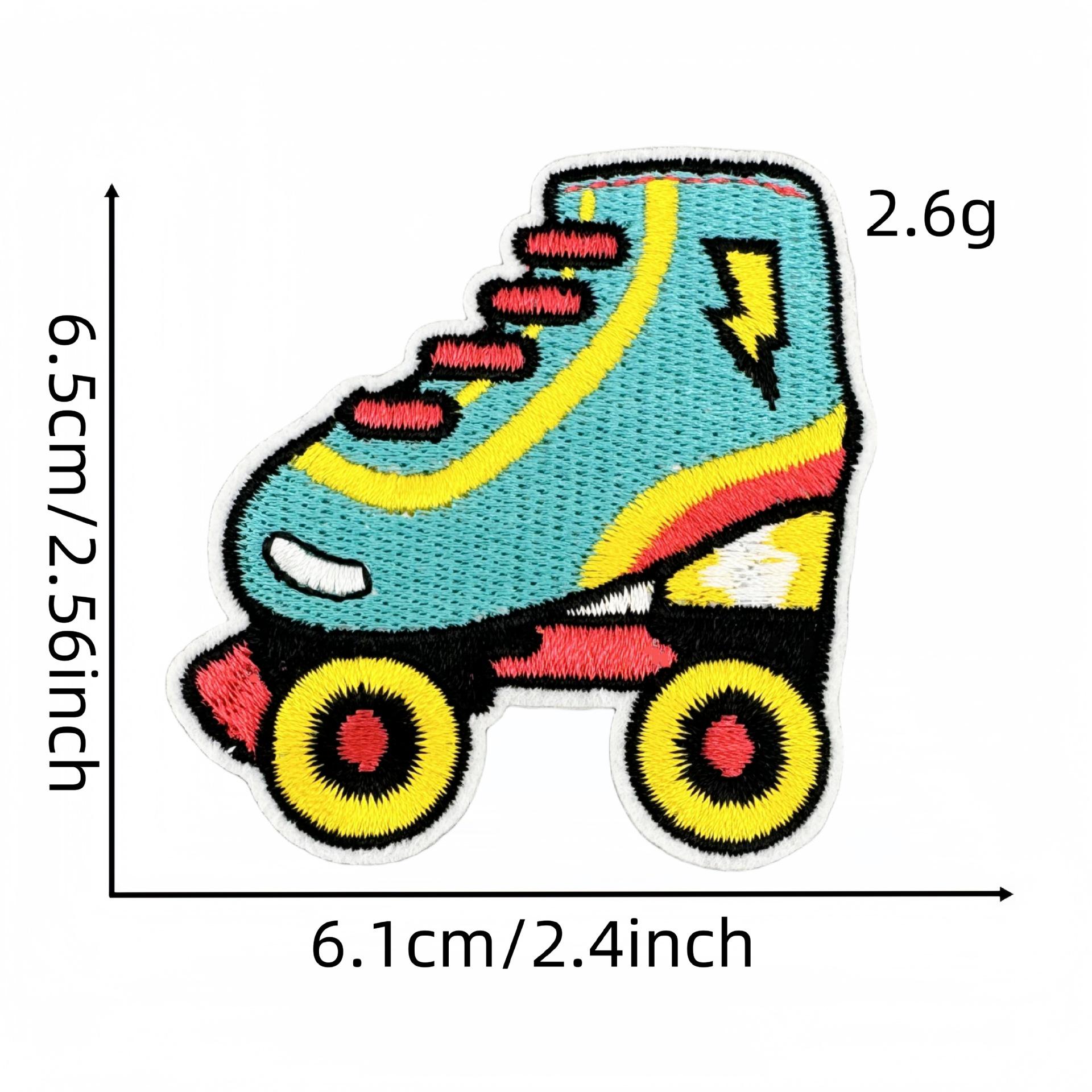 

Вышитая нашивка в виде ретро-радиотелефона: Креативный дизайн трансграничного граффити для багажа и одежды