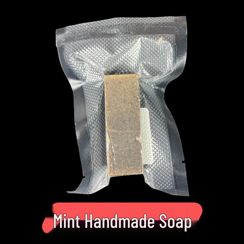 Mint Herbal Handmade Three-in-One Soap: Face Wash, Skin Cleanser & Bath Bar