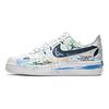 Nike Air Force 1 Artistic Conception Synthetic Leather Cushioning Abrasion Resistant Slip Resistant Low top CW2288-111(Team1727-)