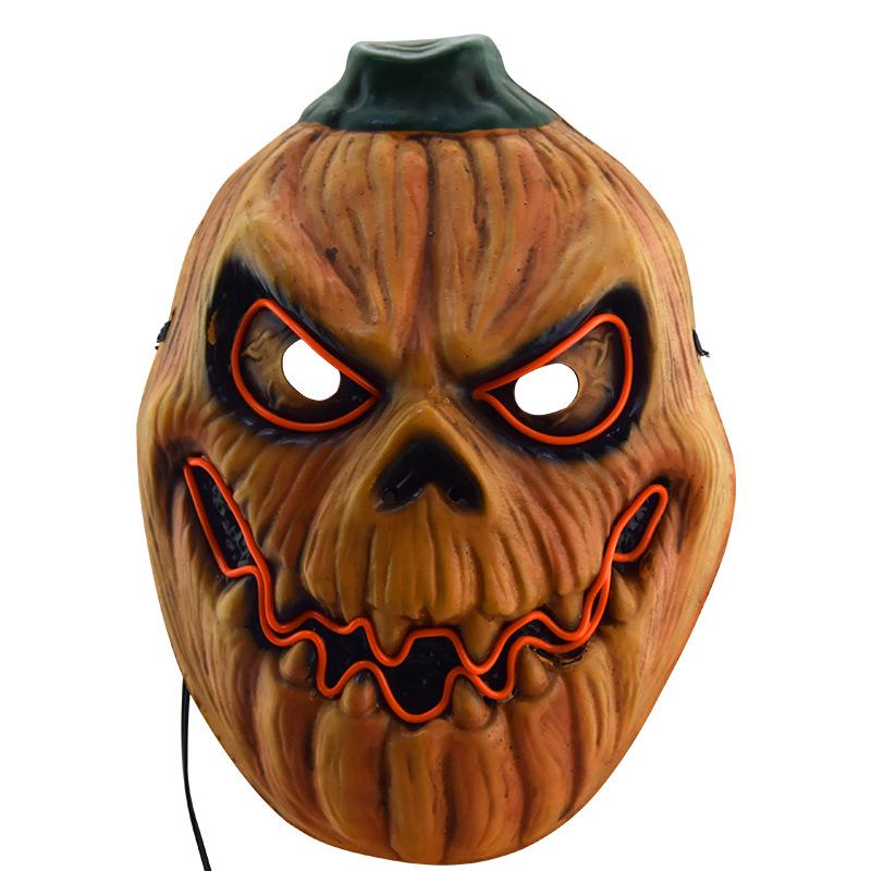 Luminous Demon Pumpkin Halloween Mask Headgear