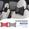 Pernă de Gât pentru Călătorie, Suport pentru Cap, Accesorii din Piele de Cămilă pentru Scaunul Mașinii, Pentru ES90 EC40 EX40 EM90 XC90 V90 V60 XC60 V40 S80 S60 S90 C40