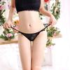 Women's Sheer Mesh Thong with Bow 8012