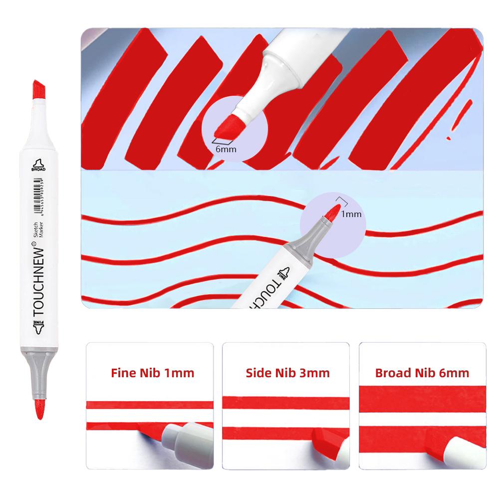 TOUCHNEW 40/60/80/168 Colors COPIC Alcohol Makrers Set Drawing Markers Dual Tip Permanent Sketch Markers Manga Art Supplies